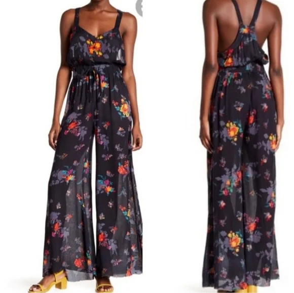 Free People One Moonlight Garden Jumpsuit Size Small - Picture 11 of 11